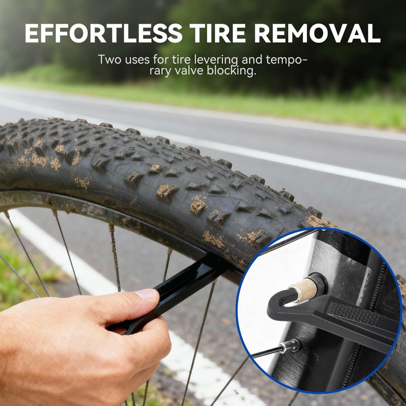 AUTOWN Bike Tire Repair Kit, 32PCS Bicycle Inner Tube Patch Kit with Patches, Tire Levers, Rubber Repair Sealants and Portable Case for Bikes, Motorcycles & Inflatable Tubes - Image 3