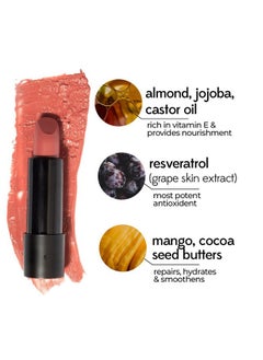 Ruby's Organics Ruby's Organics Semi-Matte Lipstick for Women All Indian Tones- Highly Pigmented, Moisturizing, Non Drying, Lightweight and Long Lasting- Lip Makeup, Synthetic Chemical Free- Apricot, 3.7g  - Image 4