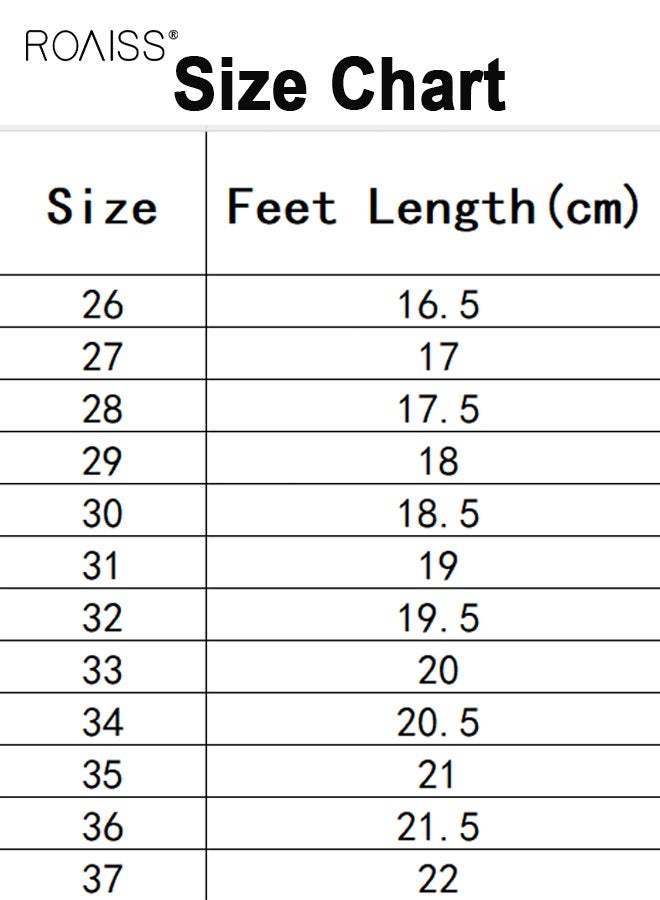 roaiss Kids Fashion Chunky Sneakers, Comfortable Lace-up Sneakers, Breathable Platform Sneakers with Non-slip Soles - Image 5