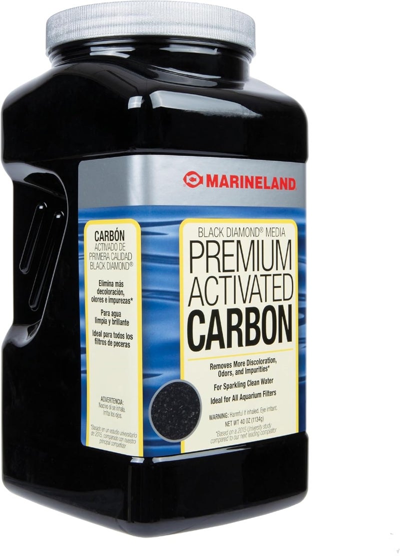 MarineLand Black Diamond Media Premium Activated Carbon - 40 Ounce for Aquarium Filtration - Image 5