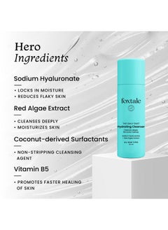 foxtale Hydrating Face Wash With Hyaluronic Acid, Vitamin B5 For Women, Men | Pore Cleansing | Dirt Control | Makeup Remover | Cleanser For All Skin Types - 30Ml  - Image 3