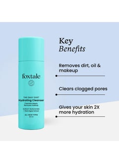 foxtale Hydrating Face Wash With Hyaluronic Acid, Vitamin B5 For Women, Men | Pore Cleansing | Dirt Control | Makeup Remover | Cleanser For All Skin Types - 30Ml  - Image 2