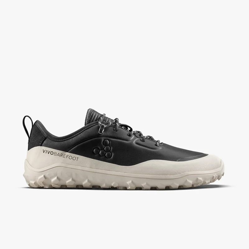 ڤيڤو بير فووت Tracker Leather Low Hiking Outdoor Boot Obsidian