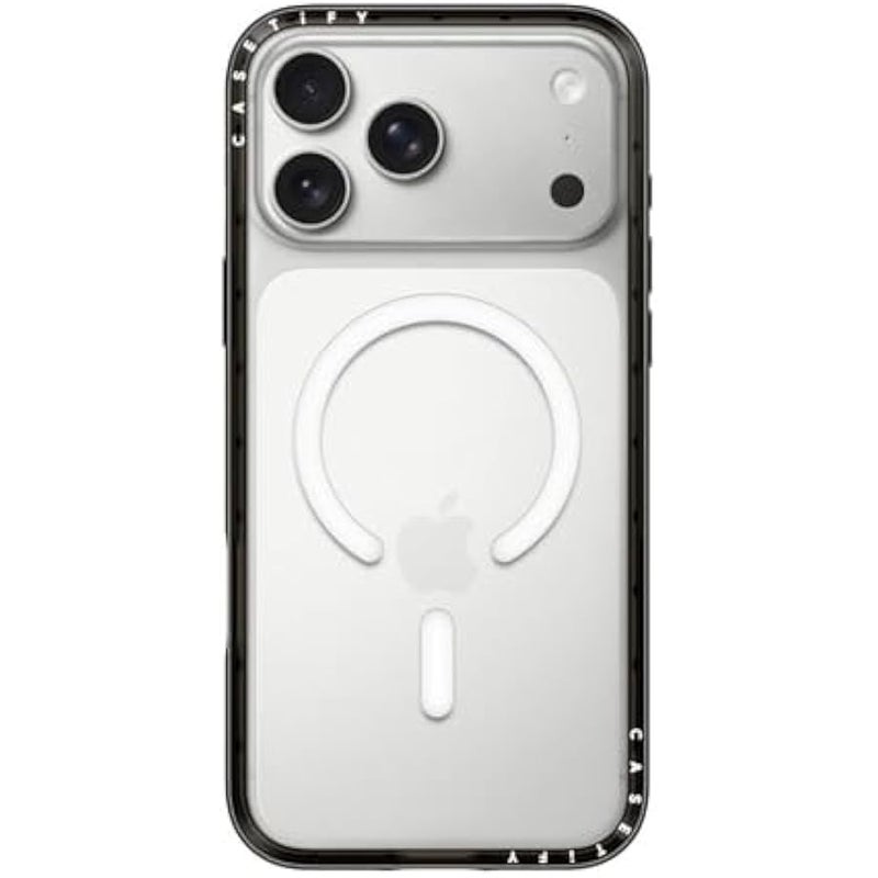 Casetify Compact Magsafe iPhone 17 Pro Max Case 【Lightweight/Slim Fit/Compatible with Magsafe】 - Clear Black - Image 1