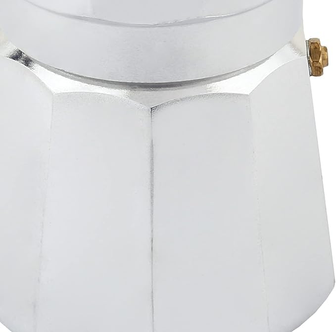 HOMETIC Aluminium Espresso Coffee Maker Moka Express 6 Cups Espresso MakerPercolatorStovetopFilter Coffee Maker for Italian Mocha Coffee Moka Pot 260 ML White - Image 3