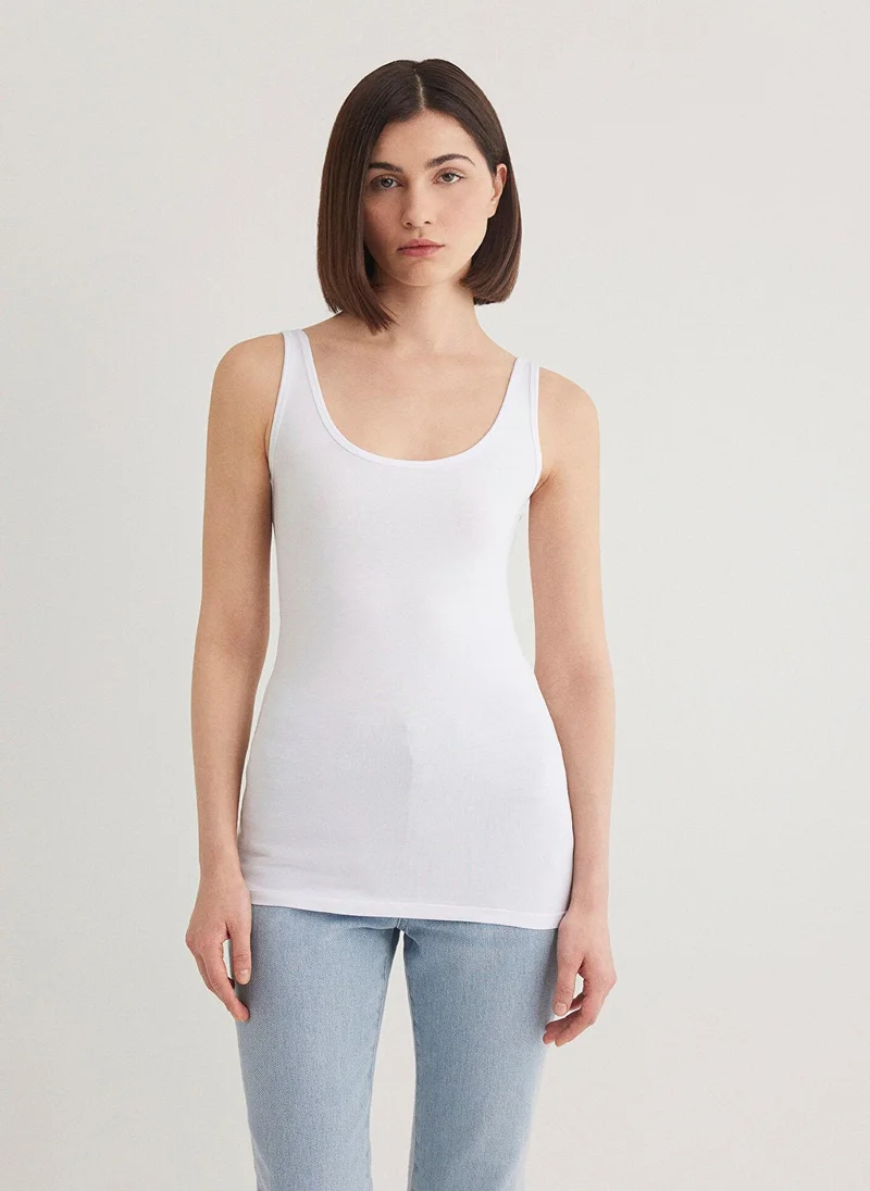 MAVI White Basic T-shirt