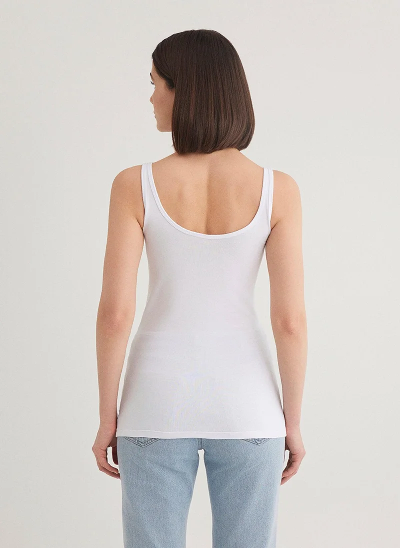 MAVI White Basic T-shirt