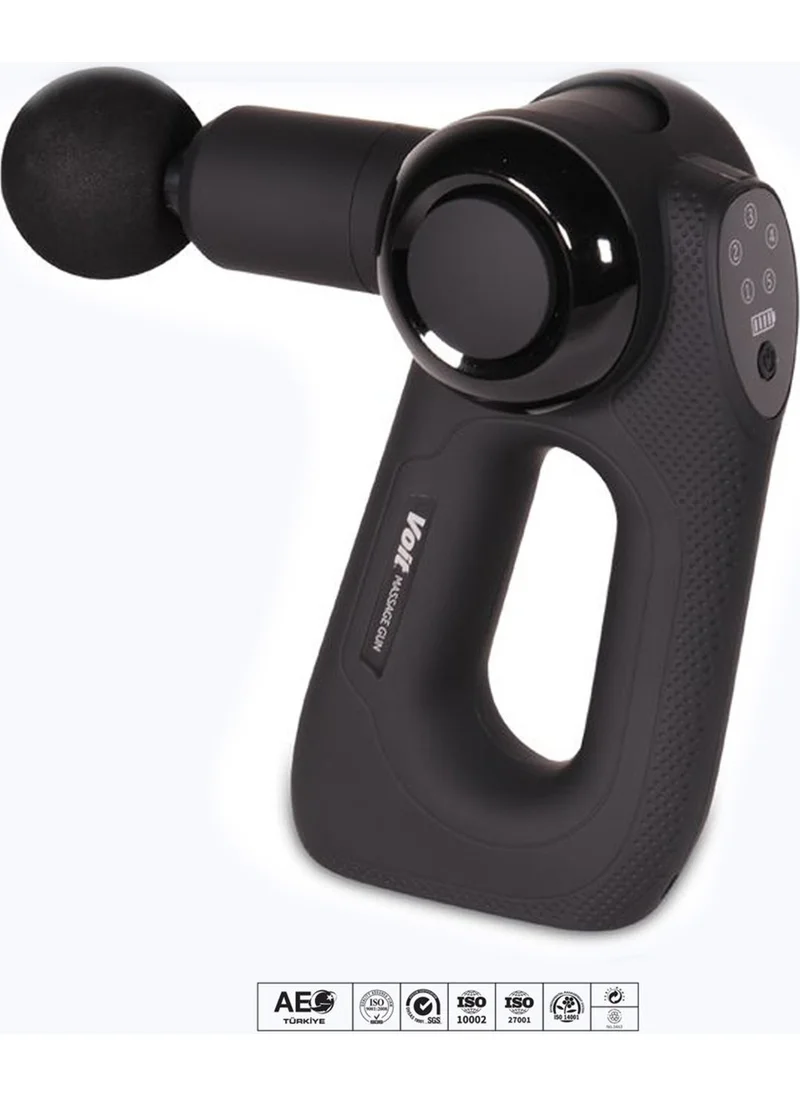 فويت M177 Massage Gun Rechargeable, Wireless, Adjustable Tip Angle, 7 Heads, with Bag