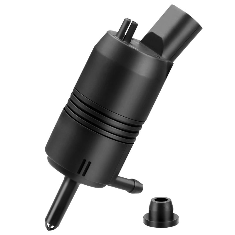 HHCSOP Front Windshield Washer Pump wGrommet Replacement for Chevrolet Chevy GMC Buick Pontiac Oldsmobile Isuzu Cadilla Replaces OEM 385232316A 22127652 22127653 89025062 89001122