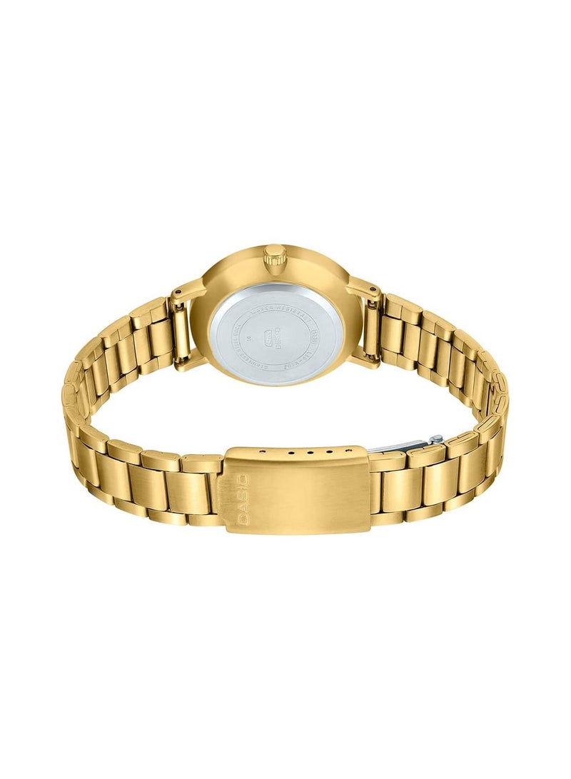 Casio Water Resistant Analog Quartz Gold Stainless Steel Green Dial - LTP-VT02G-3AUDF - 30mm - Image 4