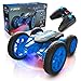 Force1 Tornado Blue LED Remote Control Car for Kids Double Sided Driving Fast RC Cars 360 Flips Outdoor 4WD Off Road Stunt RC Car All Terrain Tires RC Crawler Rechargeable Battery 24GHz Remote - Image 4