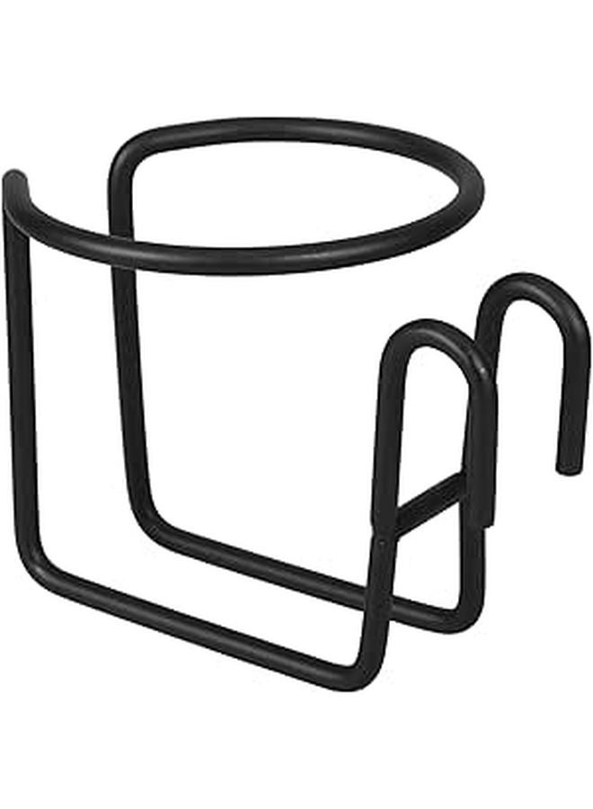 Black Folding Wall Mounted Car Cup Holder Space Saving Drink Bottle Holder for Travel - Image 1