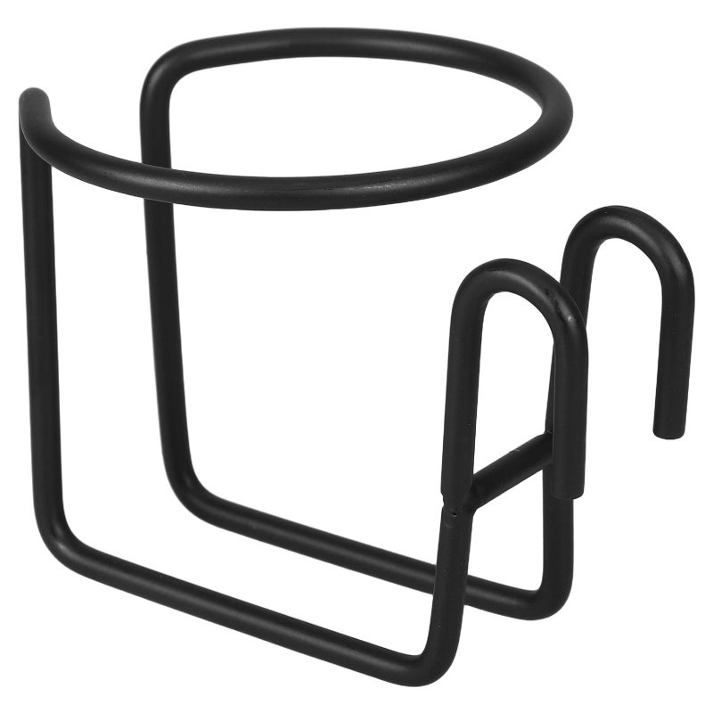 Black Folding Wall Mounted Car Cup Holder Space Saving Drink Bottle Holder for Travel - Image 2