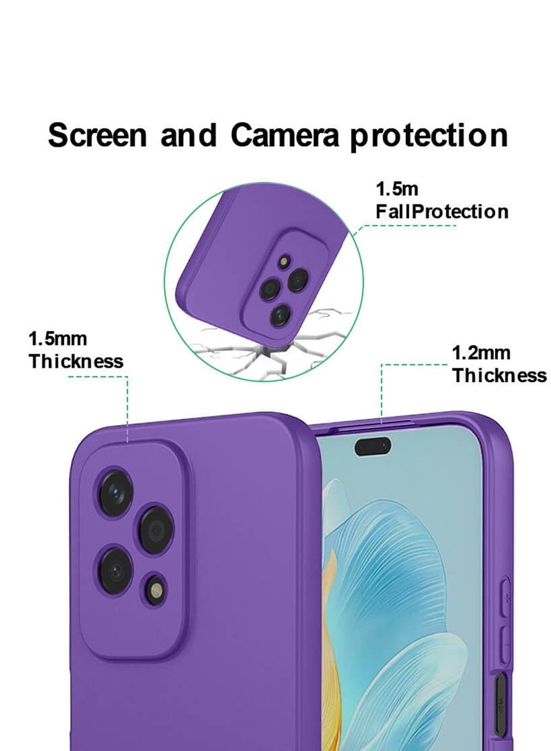 Wtech Liquid Silicone Case Cover For Honor 200 5G 2024 Purple - Image 2