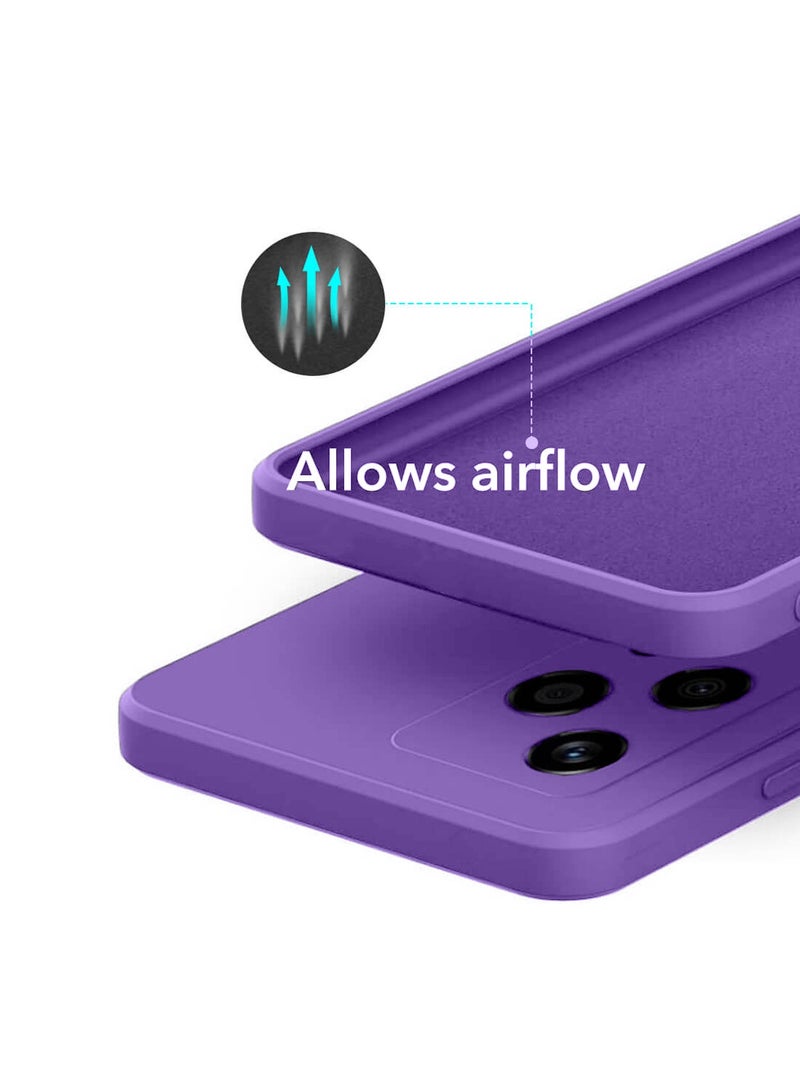 Wtech Liquid Silicone Case Cover For Honor 200 5G 2024 Purple - Image 5