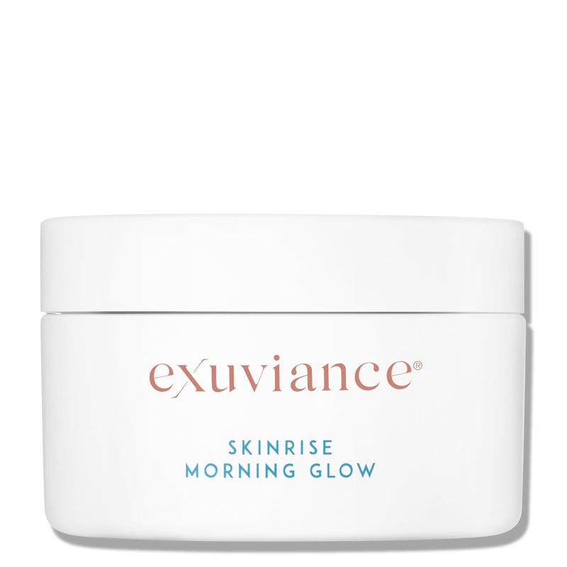 EXUVIANCE SkinRise Morning Glow Anti Aging Facial Toning Pads Gently Exfoliates and Hydrates Skins Moisture Barrier with PHABionics Green Tea  Cucumber Extract 17 Fl oz