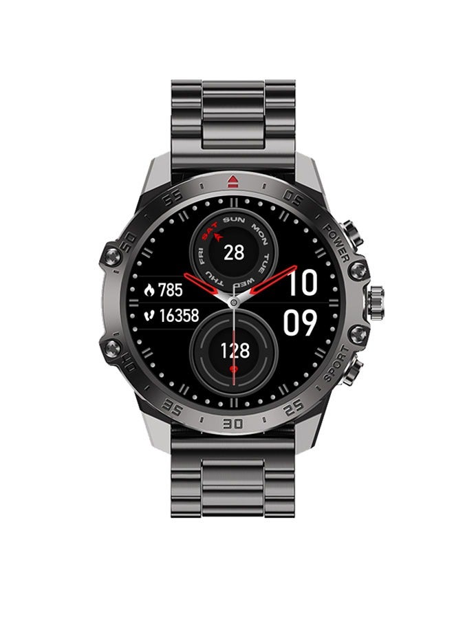 LENYES LW-250 Smart Watch , Business Smartwatch, lP68 Waterproof Fitness Watch, Bluetooth Calling, Compatible with Android and iOS, Smartwatch for Men, Zinc Alloy Vacuum Plating, Heart Rate Monitoring,Silver - Image 1