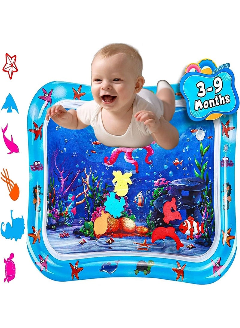 GZYIZHOU Inflatable Tummy Time Water Mat Baby – Infant and Toddler Play Sensory Toys for Early Development Activities | Age 3 to 12 Months - Image 1