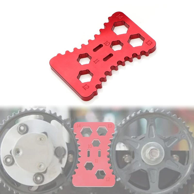 URLWALL Camshaft Locking Tool for Mazda Miata X-5 1990-2005, Aluminum Engine Cam Gear Lock Timing Belt Installation Tool, Cam Crank Sprockets Shaft Locking Bolts Tool to Hold Cam Gear (Red)