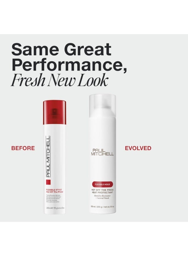 Paul Mitchell Hot Off The Press Thermal Protection Hairspray, Perfect Prep + Finish For Heat Styling, For All Hair Types, 6 oz - Image 2