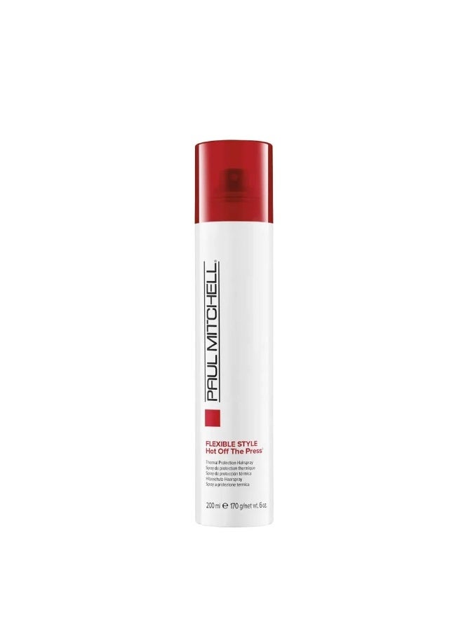 Paul Mitchell Hot Off The Press Thermal Protection Hairspray, Perfect Prep + Finish For Heat Styling, For All Hair Types, 6 oz - Image 1