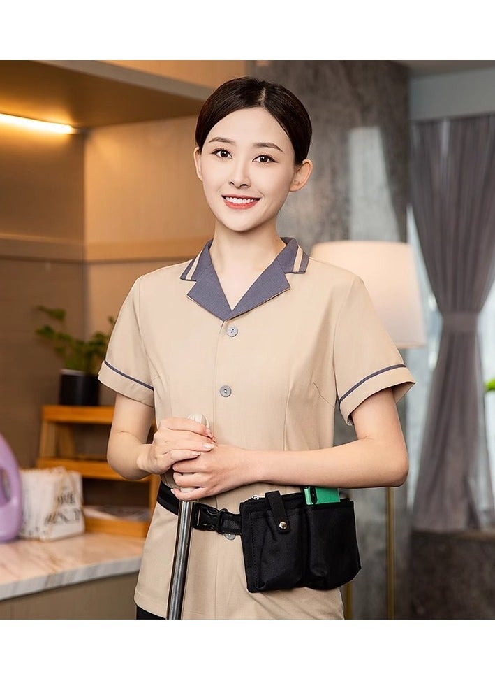 KUYING New Summer Cleaner Work Clothes 