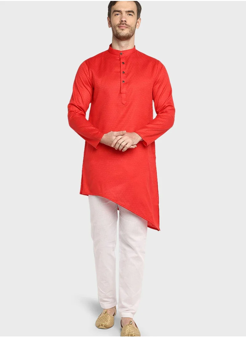 Devoiler Ethnic Asymmetric Long Kurta