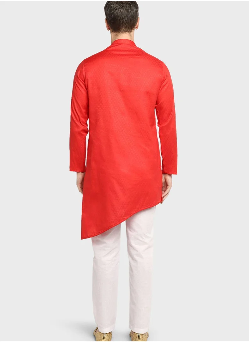 Devoiler Ethnic Asymmetric Long Kurta