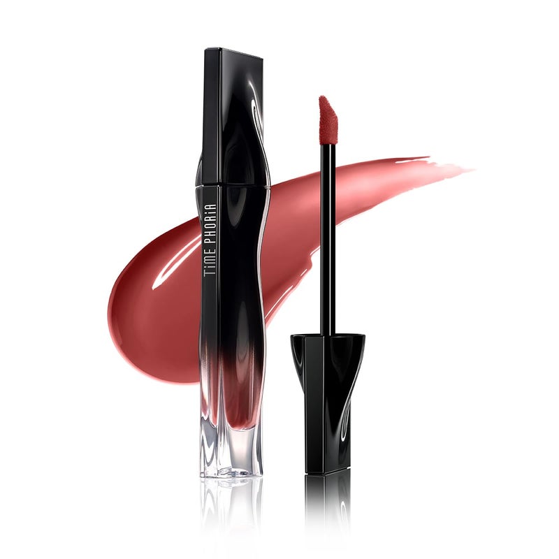TIMEPHORIA Stellar Dust Lip Stain 07 Quanta, Transfer-Proof & Smudge-Proof Lip Gloss, Orangish Red Tinted Glossy Finish, High-Pigment Vibrant Color, Hydrating Lightweight Long-Lasting Lip Makeup - Image 1