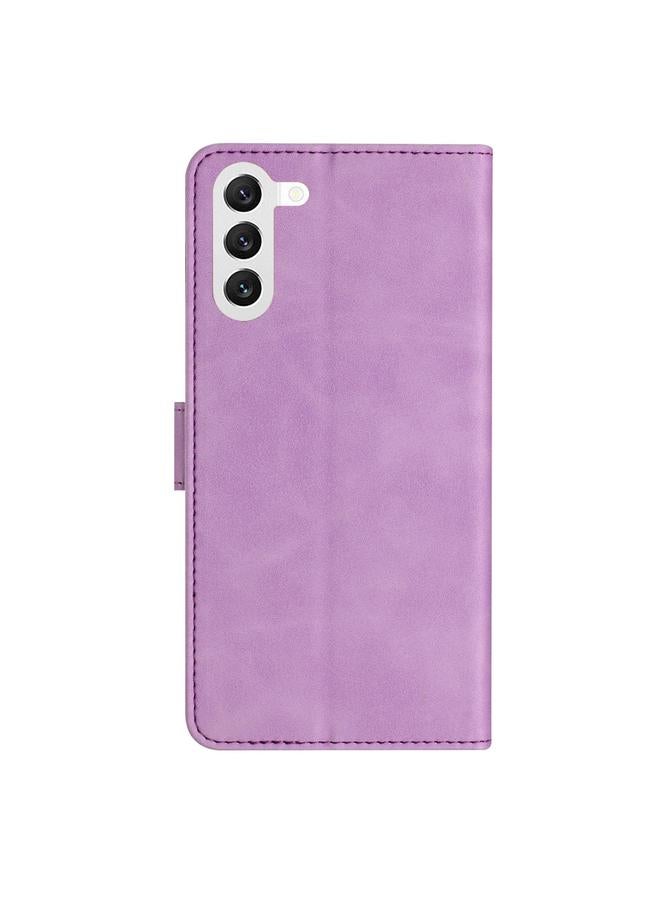 erorex Case For Samsung Galaxy S24+ 5G Seven Butterflies Embossed Leather Phone Case - Image 3