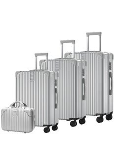 TRASSLE 4 Pack Luggage Sets, Expandable PP Hardshell Suitcase Sets, Hardside Lightweight Durable Carry On Suitcase with Spinner Wheels, TSA Lock 14/20/24/28in  - Image 2