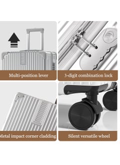 TRASSLE 4 Pack Luggage Sets, Expandable PP Hardshell Suitcase Sets, Hardside Lightweight Durable Carry On Suitcase with Spinner Wheels, TSA Lock 14/20/24/28in  - Image 5