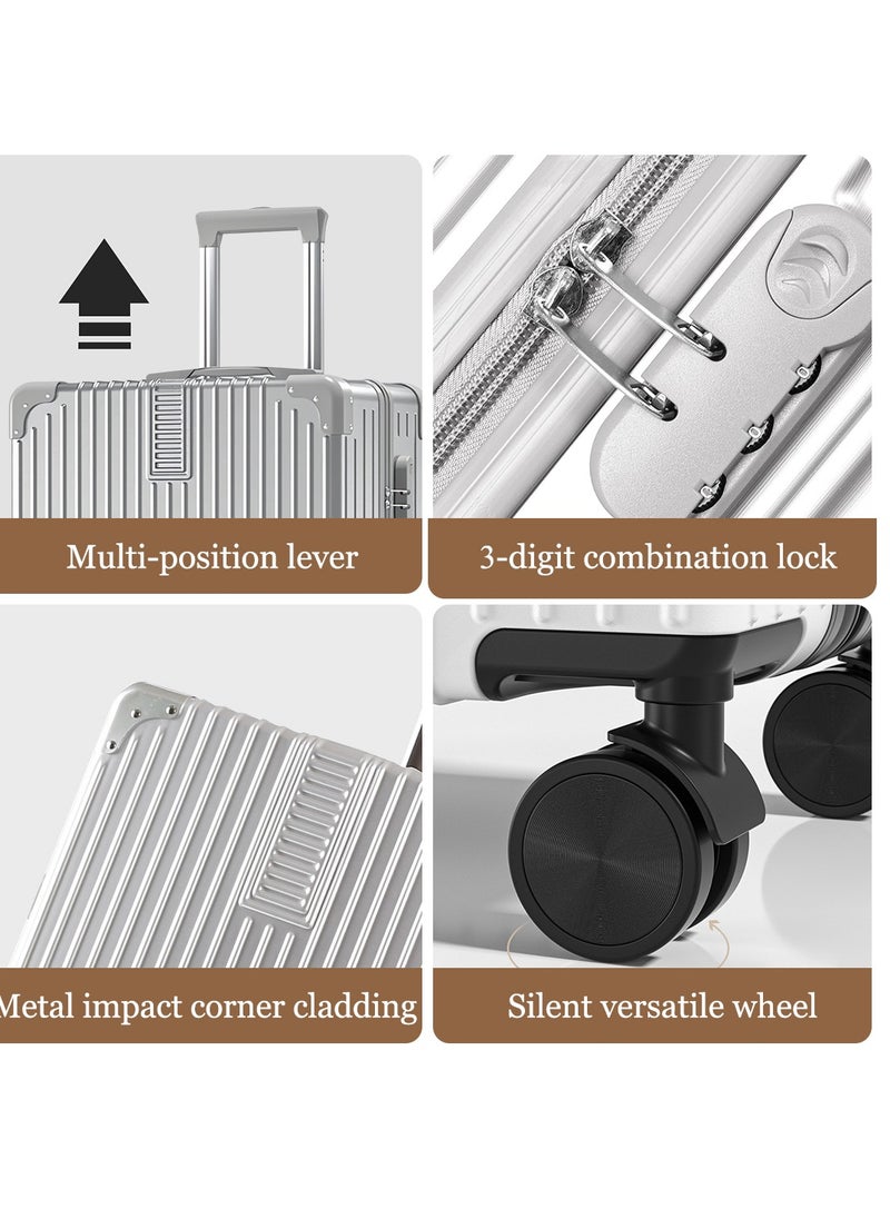 TRASSLE - 4 Pack Luggage Sets, Expandable PP Hardshell Suitcase Sets, Hardside Lightweight Durable Carry On Suitcase with Spinner Wheels, TSA Lock 14/20/24/28in - Image 1