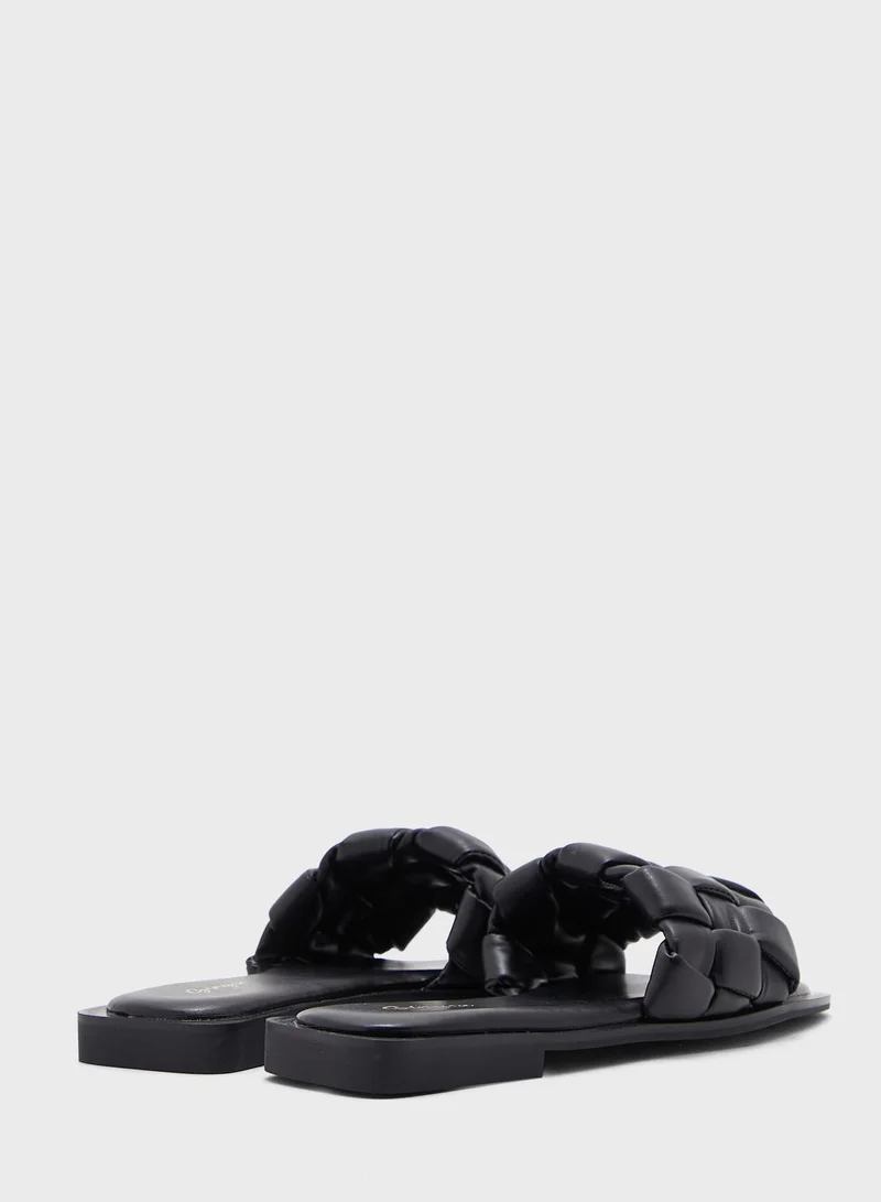 Ginger Quilted Strap Flat Sandal