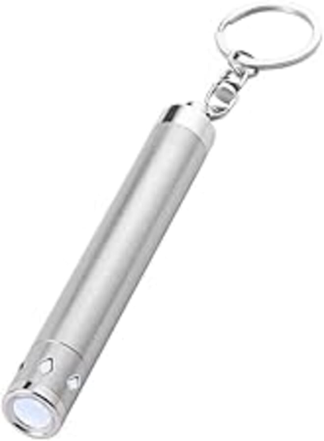 Generic Protable Climbing Camping Ouedoor LED Mini Flashlight Torch - Silver