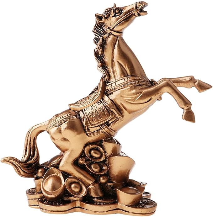 Bronze Horse Statue Sculpture Desktop Ornament For Home Decor Centerpiece - Image 1
