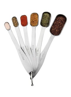Spring Chef 6-Piece Stainless Steel Measuring Spoon Set Silver  - Image 2