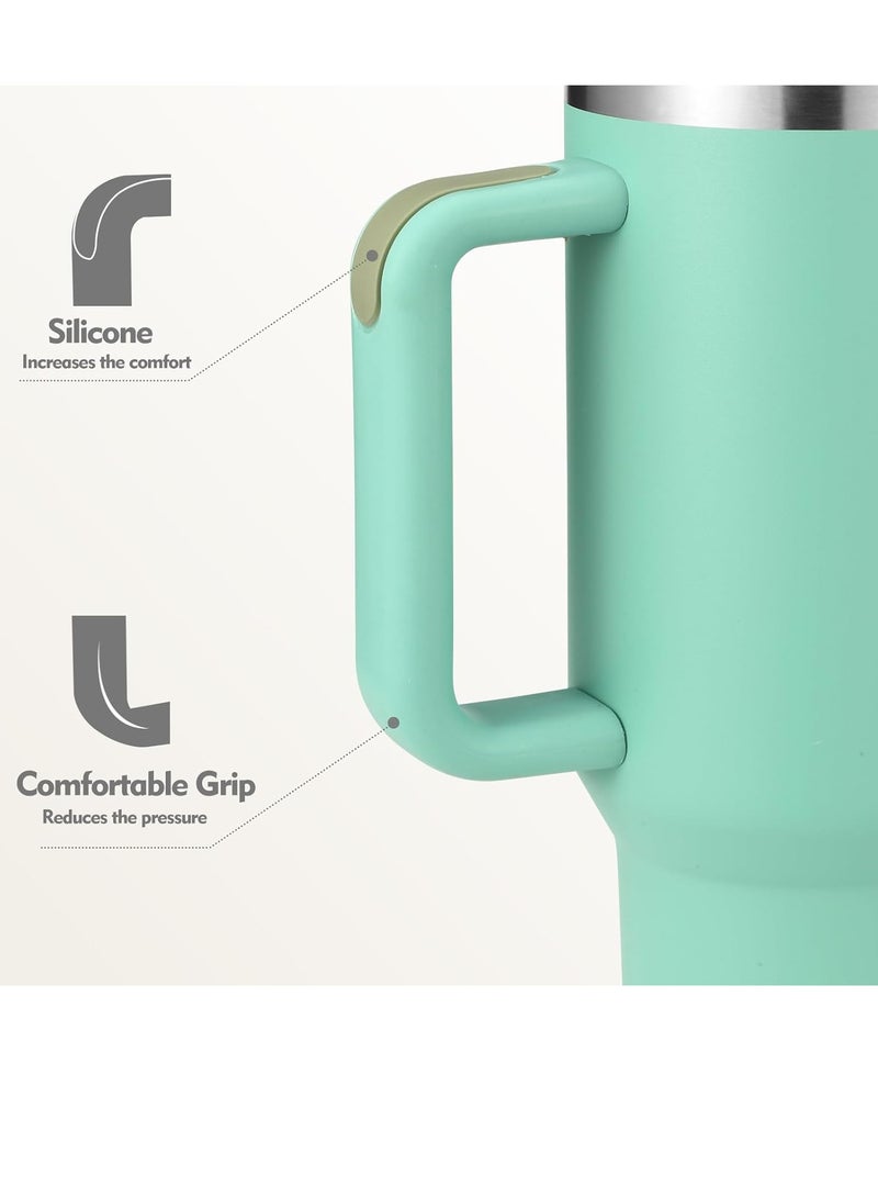 1200ml Tumbler with Handle Large 40 oz Water Bottle Insulated Tumbler with Lid and Straw - Image 2