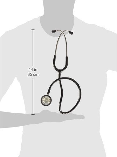 ADC Adscope 603 Clinician Stethoscope, Black Tube, 22 inch 603BK, 1 Ct - Image 3