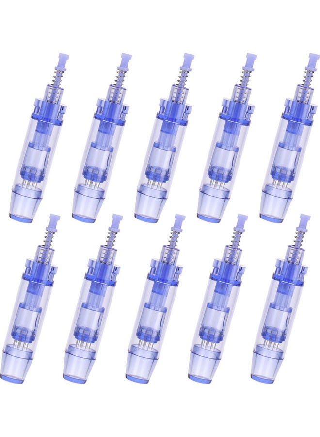 Loquat 10-Piece Replaceable Cartridges Skin Derma Needles for Microneedling Pen 12 Pin Cartridge Blue 14.5 x 4.5 x 9.5cm - Image 1