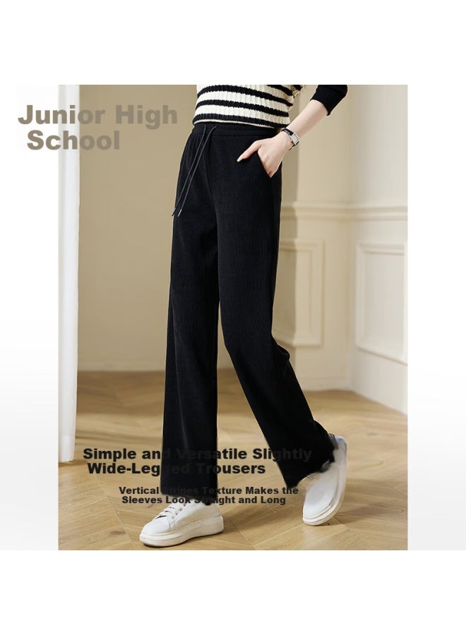 Chushen Spring And Autumn Casual Women's Long Pants With Drawstring Waist And Loose Texture Casual Sports Pants S143k2007