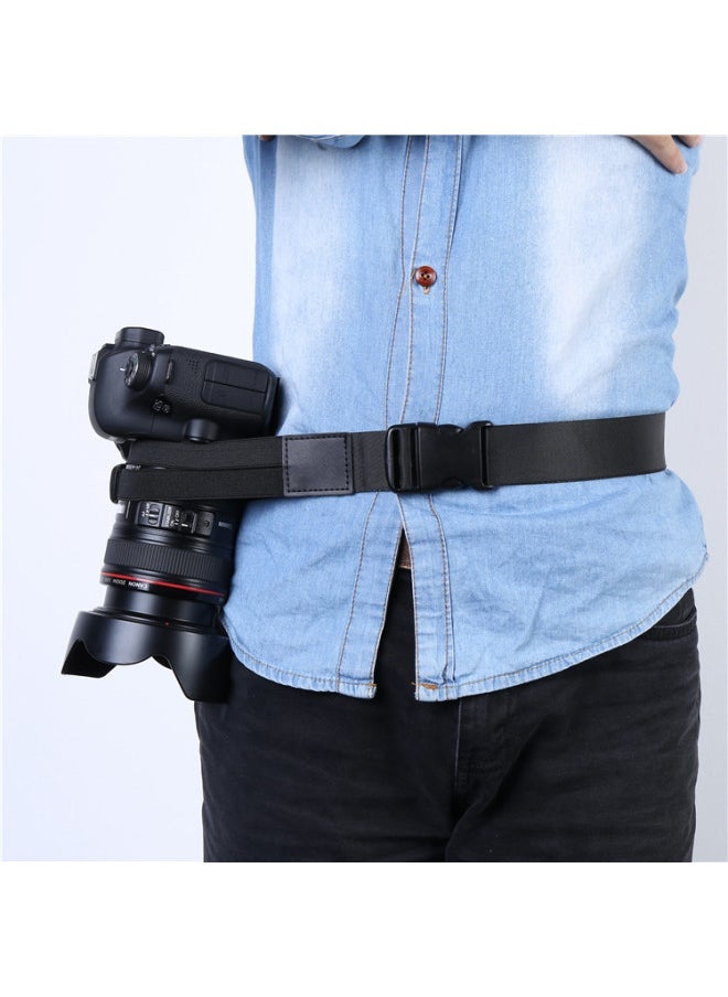 Generic Multi-Color Universal SLR Digital Camera Fixed Belt Mountaineering Cycling Camera Fixed Belt Waist Bag Belt Wholesale-Color:classic Black - Image 1