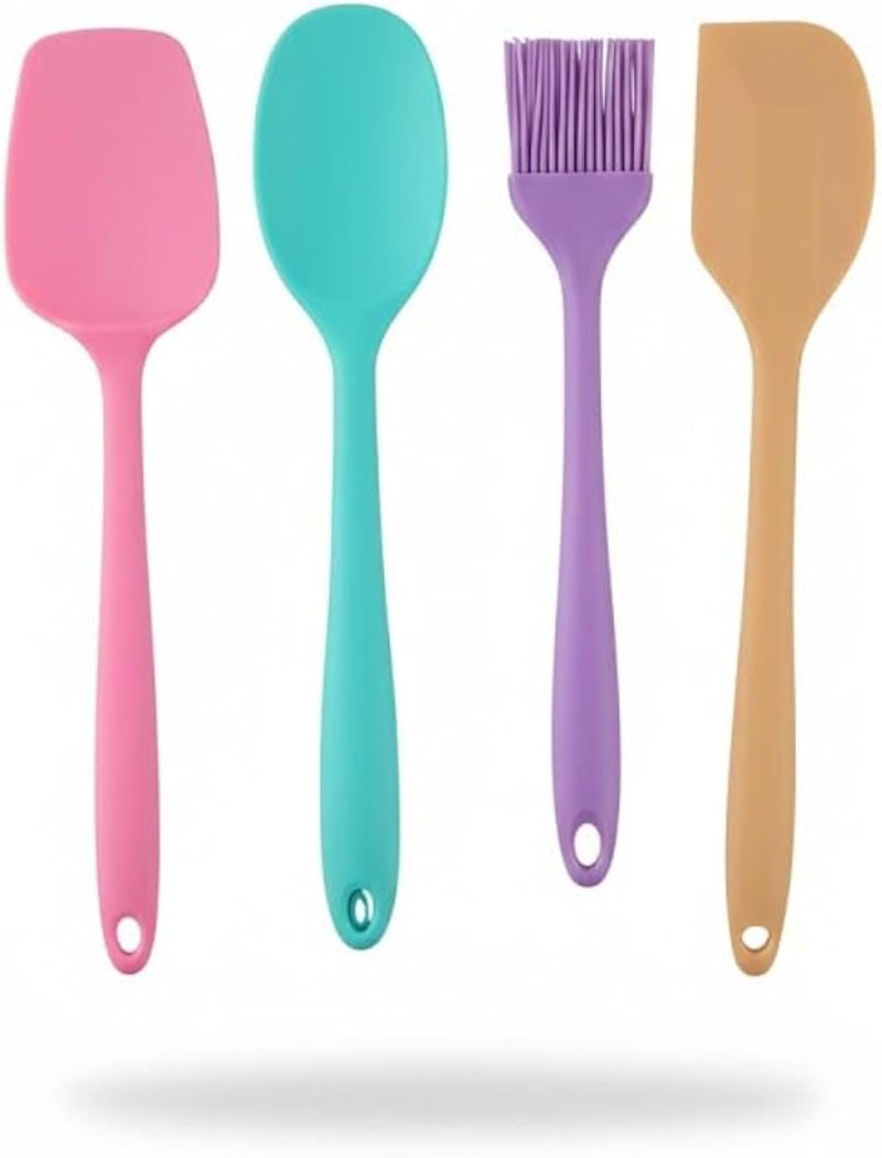 سيليكوني سباتولا طقم من 4, متعدد اللون, مطبخ توولس فور كووكينج اند باكينج