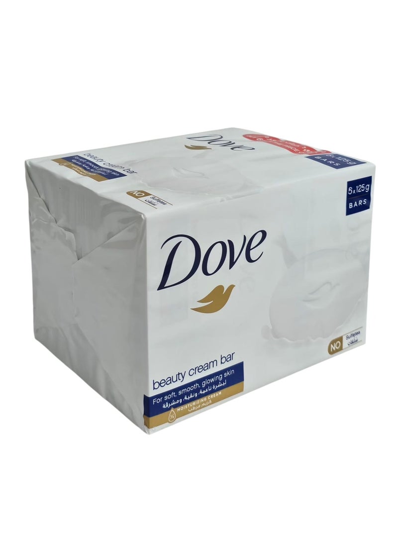 دوف صابون كريم الجمال لبشرة ناعمة ونقية ومشرقة 125جم من 6قطع - Image 1