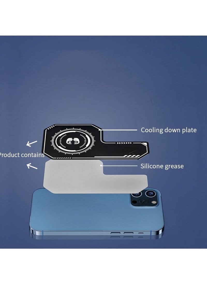 Hugifts Phone Cooling Pad Phone Uniform Heat Plate Absorb Mobile Phone Heat Mobile Phone Heat Sinks Mobile phone heat spreader plate  - Image 1