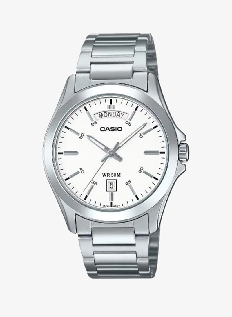 Casio Men's Stainless Steel Analog Watch MTP-1370D-7A3VDF - 39.8 mm