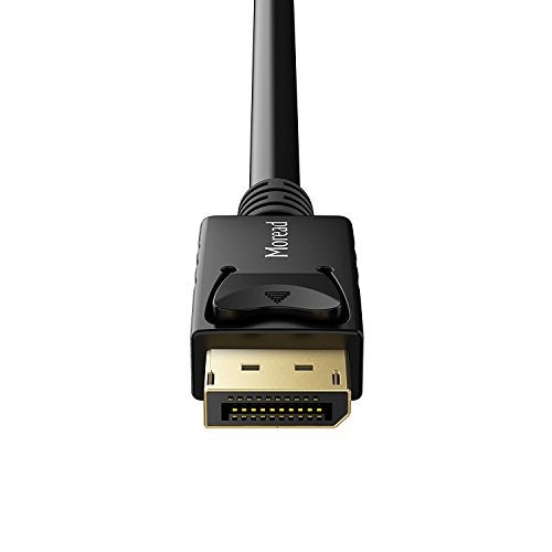 Moread 4K DisplayPort to DisplayPort Cable, 6 Feet, Gold-Plated High Speed Display Port DP Cable 1.2 (4K@60Hz, 2K@144Hz) for Computer, Desktop, Laptop, PC, Monitor, Projector & More - Black - Image 4