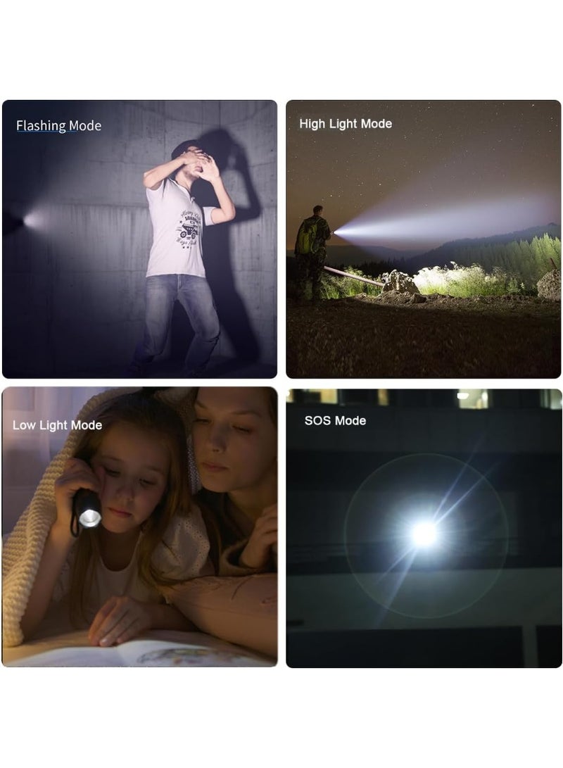 Philips Portable LED Torch Light | 1450 Lumens Brightness | 30W High Power | 690M Long-Range Beam | Telescopic Zoom | 4 Lighting Modes (High, Low, Flash, SOS) | 2200mAh Rechargeable Battery | Water & Drop Resistant Handheld Flashlight for Indoor, Camping, Hiking & Emergency grey - Image 5