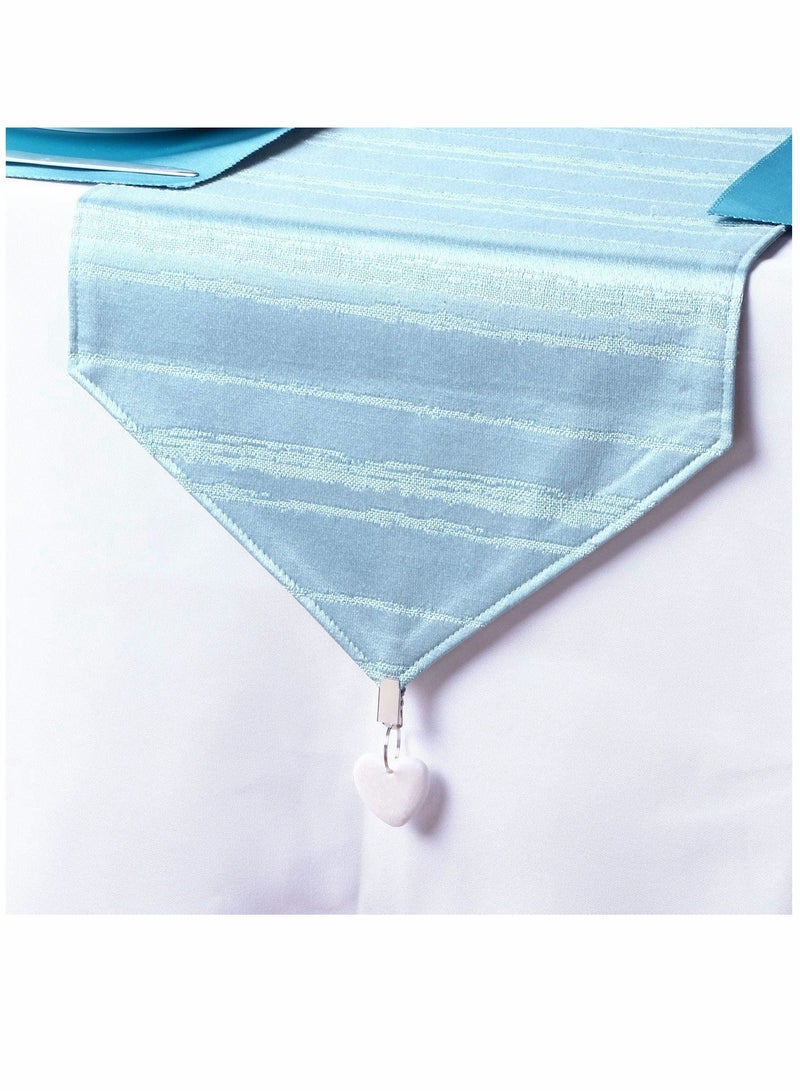 Tablecloth Clips Tablecloth Weights Hangers Heart Shape Stone Table Cloth Weights with Stainless Steel Clips Heart Stone Tablecloth Weights Clips 8 Packs (White)