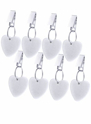 Tablecloth Clips Tablecloth Weights Hangers Heart Shape Stone Table Cloth Weights with Stainless Steel Clips Heart Stone Tablecloth Weights Clips 8 Packs (White) - pzsku/Z83E4B25E858E8E2D2723Z/45/_/1721011546/633744c4-ee7d-408a-abc6-f5908bae9b17